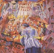 Umberto Boccioni The Noise of the Street Enters the House (mk09) china oil painting artist